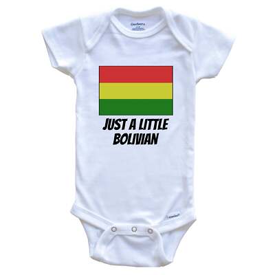 Just A Little Bolivian Cute Bolivia Flag One Piece Baby Bodysuit