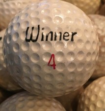 VINTAGE ORIGINAL "WINNER" DIMPLE GOLF BALL