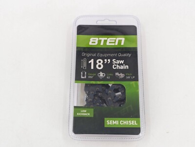 8TEN Chainsaw Chain 18 Inch .058 3/8 68DL For Partner Husqvarna Solo ...
