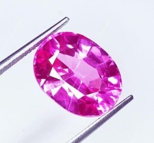 8-10 Ct Natural Pink Sapphire Loose Gemstone Certified Oval Cut Ring Size Gems
