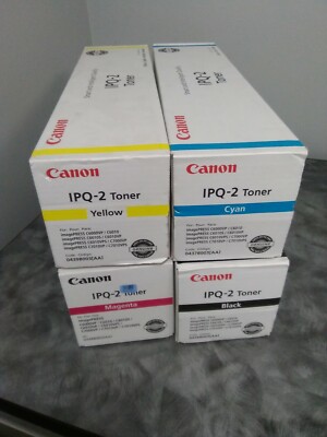  Canon IPQ-2 Toner Cartridge Set CMYK 0436B003 0437B003 0439B003 0438B003 SEALED