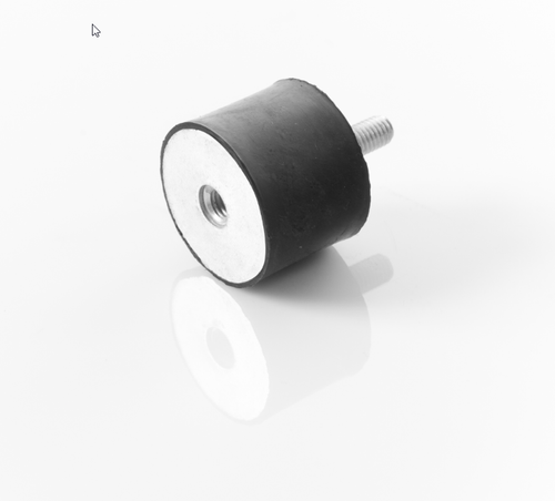 4 Stück Gummipuffer M6 - Silentblock Schwingungsdämpfer 20x20mm
