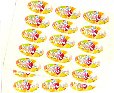Pack Of 48 Robin, 40x20mm Ovale Sigillare Etichette, Adesivi