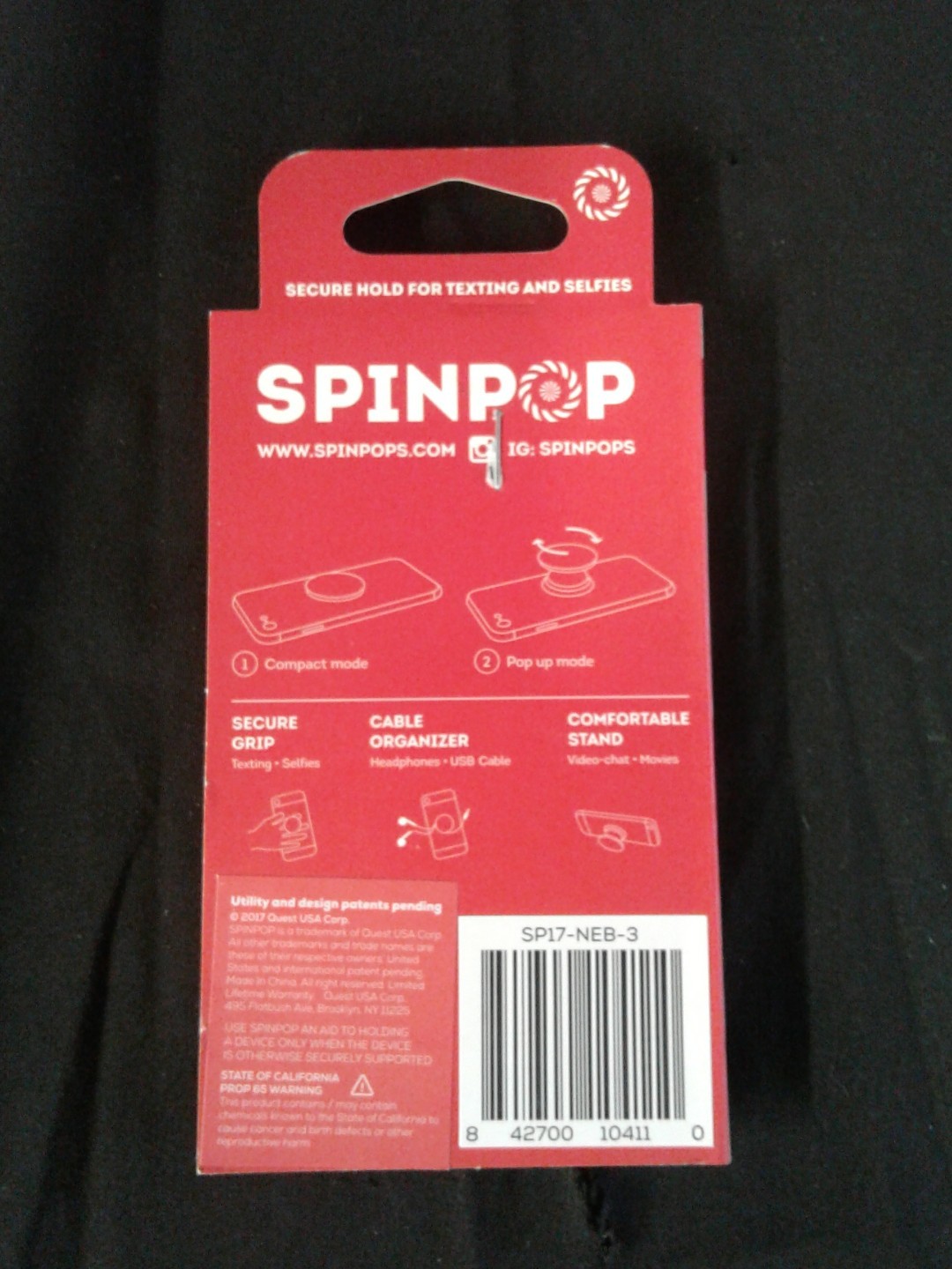 SPINPOP UNIVERSAL PHONE HOLDER eBay