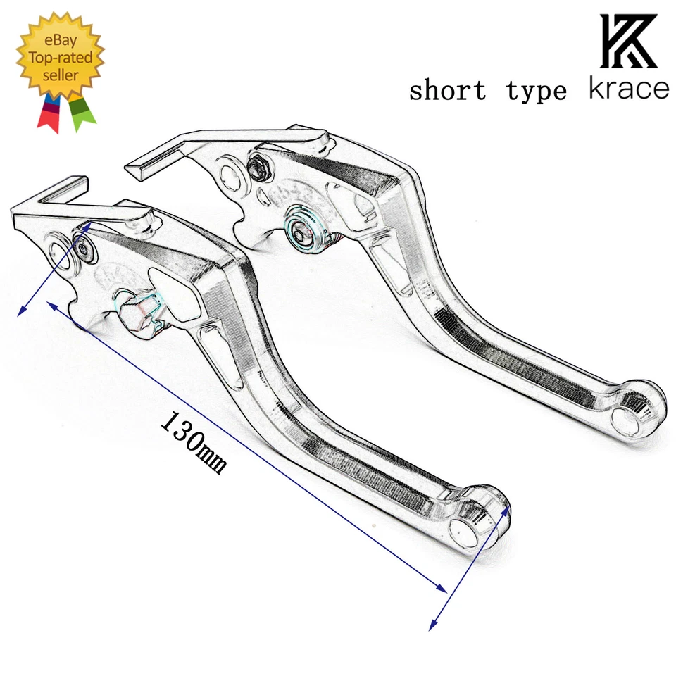 For Kawasaki Z1000 2007-2016 Z750R 2011-2012 CNC Brake Clutch Levers Short 130MM - Image 4 of 4