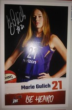 Marie Gulich WNBA Phoenix Mercury Signed 8x6 Photo Authentic Autograph