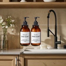 500ml Lotion Pump Bottles Refillable Hand Wash / Dish Soap Dispenser Container