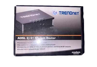 New Sealed TrendNet 1-port ADSL 2/2+ Modem RouterEthernet /USB Combination 