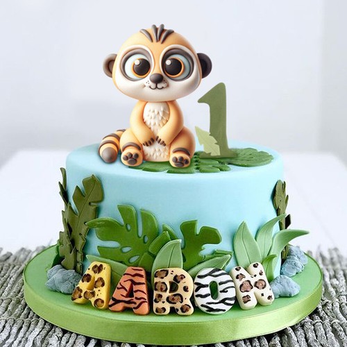 Safari Animals Fondant Silicone Moulds Kid Birthday Sugarcraft Cake Decoration - Picture 17 of 32