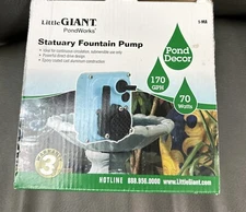 POND WORKS-Little Giant 521204 ,170 GPH,70 WATTS stationary fountain Pump 1-MA