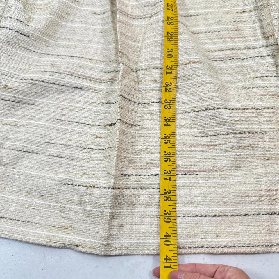 vintage burlingon pinch pleat drapes curtain panel beige mcm retro - Image 4 of 4