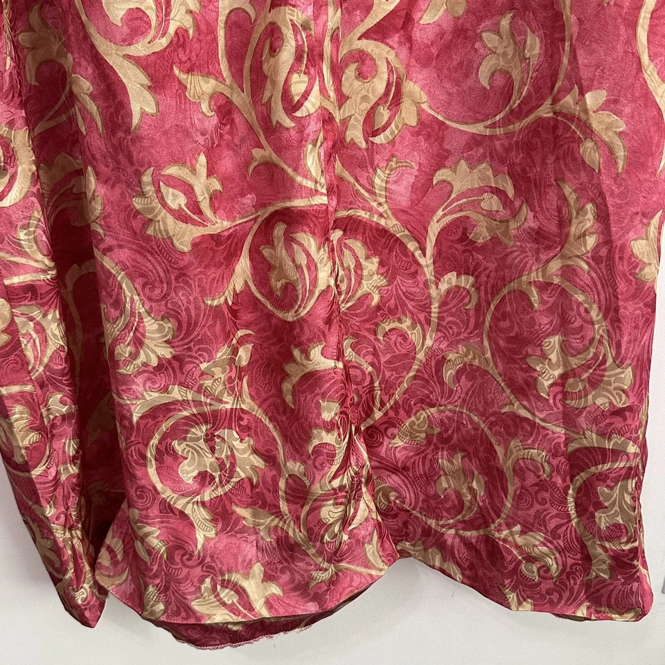 De colección Saks Fifth Avenue Mary McFadden Vestido Casa Abrigo Vestido M Media Cremallera DEFECTUOSO Foto 2 de 4