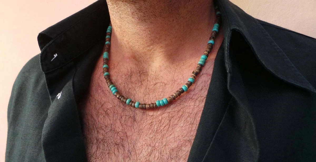 9 Styles Mens Summer Beach Wooden Beaded Surfer Necklace Simple Geometric  Tribal Ethnic Handmade Chain Steampunk Male Jewelry