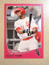 2013 TOPPS SERIES 1 #151 ALEX RIOS MOTHERS DAY PINK 44/50 CHICAGO WHITE SOX