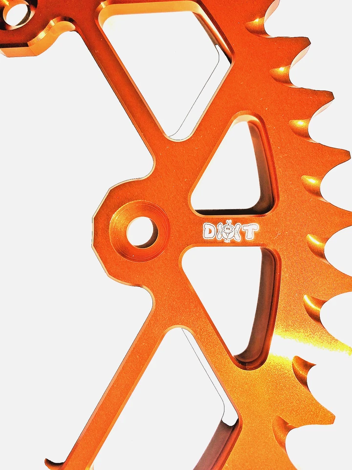  KTM CNC rear sprocket 50t aviation aluminum MX  orange Jos racing - Image 3 of 4