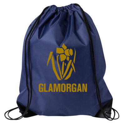 GLAMORGAN Cricket Turnbeutel, Kordelzug Tragetasche Stiefel Schuhbeutel, Schule