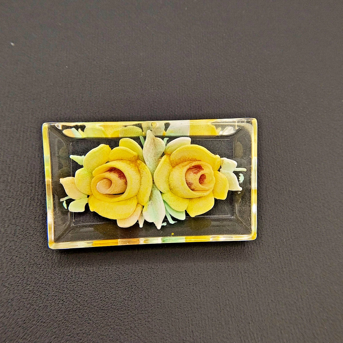 Vintage Lucite Flower Pin In Retro Costume Pins & Brooches for