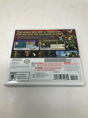 Case Manual Only NO GAME Legend of Zelda Majora's Mask 3D Nintendo
