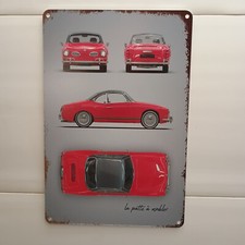 Karmann Ghia Parts Service Blechschild Klassik Retro Logo Emblem 30x20 cm
