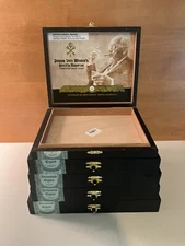 LOT of 5 Pappy Van Winkle Family Reserve by Drew Estate Cigar Box SOLID WOOD