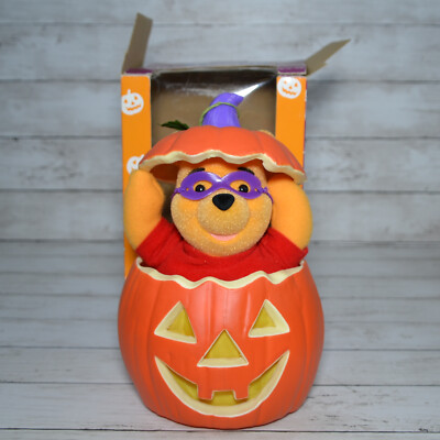 Telco Halloween Winnie The Pooh Animated Jack O' Lantern Pumpkin w/ Box Tested