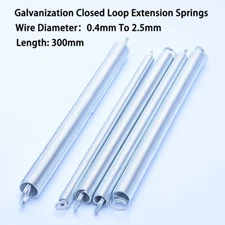 Galvanization Closed Loop Tension Spring Extension Springs Wire Diamete 0.4~2mm
