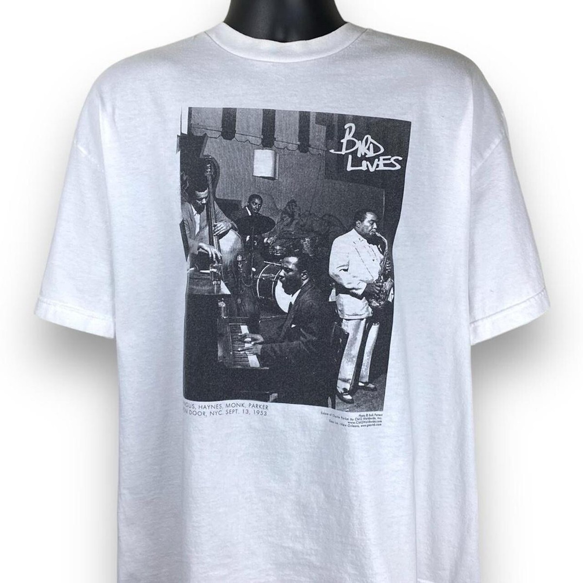 BIRD LIVES JAZZ TEE MAYNES MONK PARKER