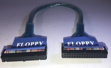 18"inch/1.5ft FD/Floppy/FDD Drive Round 34pin Cable/Cord/Wire BLUE-NEW-SHIP 24HR
