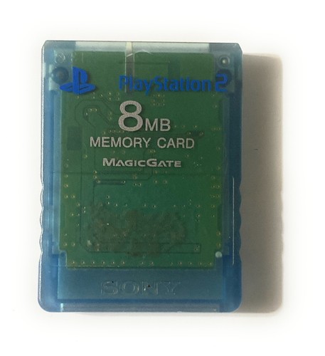 Sony Playstation 2 Memory Card PS2 8MB OEM Blue MagicGate PS2