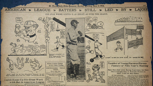 1910 Sports Page - Detroit Tigers Star Ty Cobb's Luster is Brighter Than Ever - Picture 2 of 3