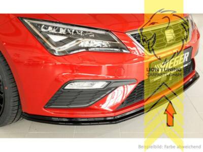 Rieger Frontspoiler Spoilerlippe Spoiler für Seat Leon FR Cupra 5F Facelift schw