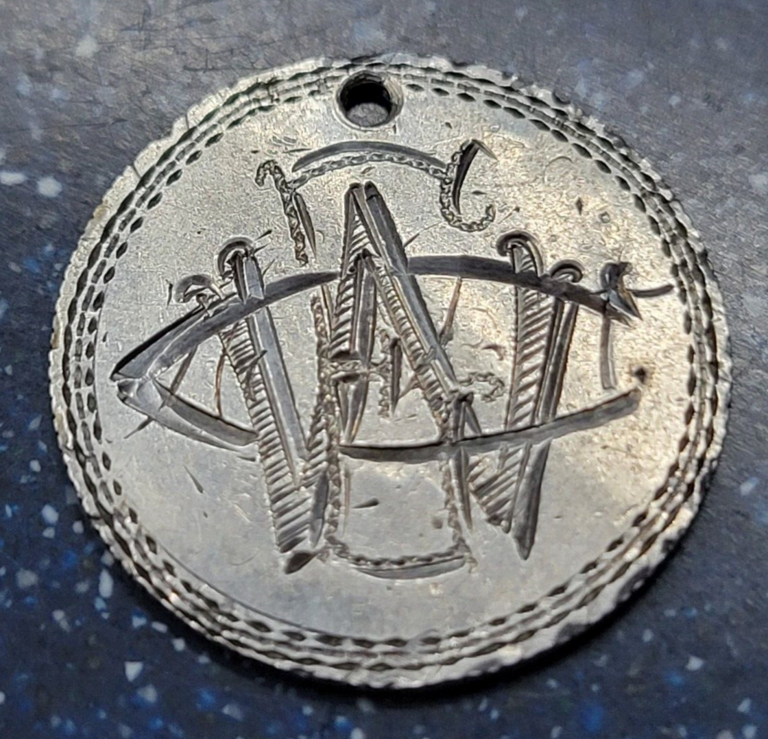 USA 1875 Seated Liberty 10c .900 Love Token Very Detailed WCE