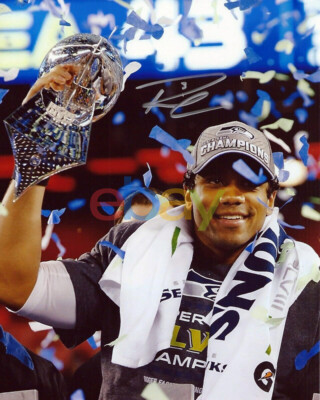 Russell Wilson Signed 8x10 Photo Super Bowl Seattle Seahawks