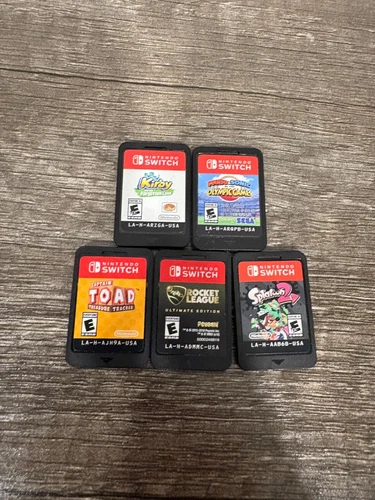 NINTENDO SWTITCH GAMES - MARIO - KIRBY - TOAD - SPLATOON 2 - ROCKET LEAGUE