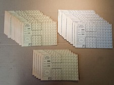 25 FEUILLETS TICKETS RATIONNEMENT PAIN VIANDE LAIT FEUILLE SECONDAIRE WW2 / 1950