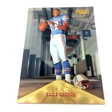 Eddie George 1996 Pinnacle Foil Parallel Rookie Card #170 NFL Oilers Ohio State . rookie card picture