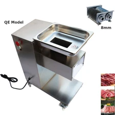 QE Model Commercial Meat Slicer Meat Cutter with 8mm Blade 110V 500KG/h Output