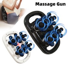 Black/White Electric Massage Gun Highfrequency Muscle Massager Body Relaxation