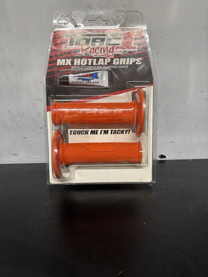 Torc 1 MX HotLap Orange Diamond MX Grips - Image 2 of 4