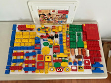 VTG 80s Lego Duplo Rattle-n-Roll, Figures, Farm,Windmill,Truck,Train-Lot of 206