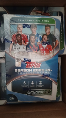 2025-26 Topps UEFA Club Competition UCC Flagship SOCCER Factory Sealed HOBBY BOX