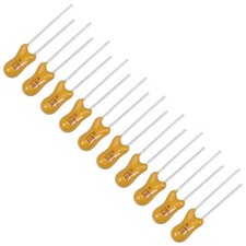 4.7uF Tantalum Capacitor, 25V 2 Pin Radial Dipped Tantalum Bead Capacitors 10pcs