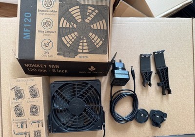 Secret Jardin MF120 Monkey Fan 24V Ventilator Grow Growbox Growzelt OVP