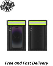 2 Pack Faraday Bags for Phones  Car Keys, Cell Phone Signal Blocking Pouch, An