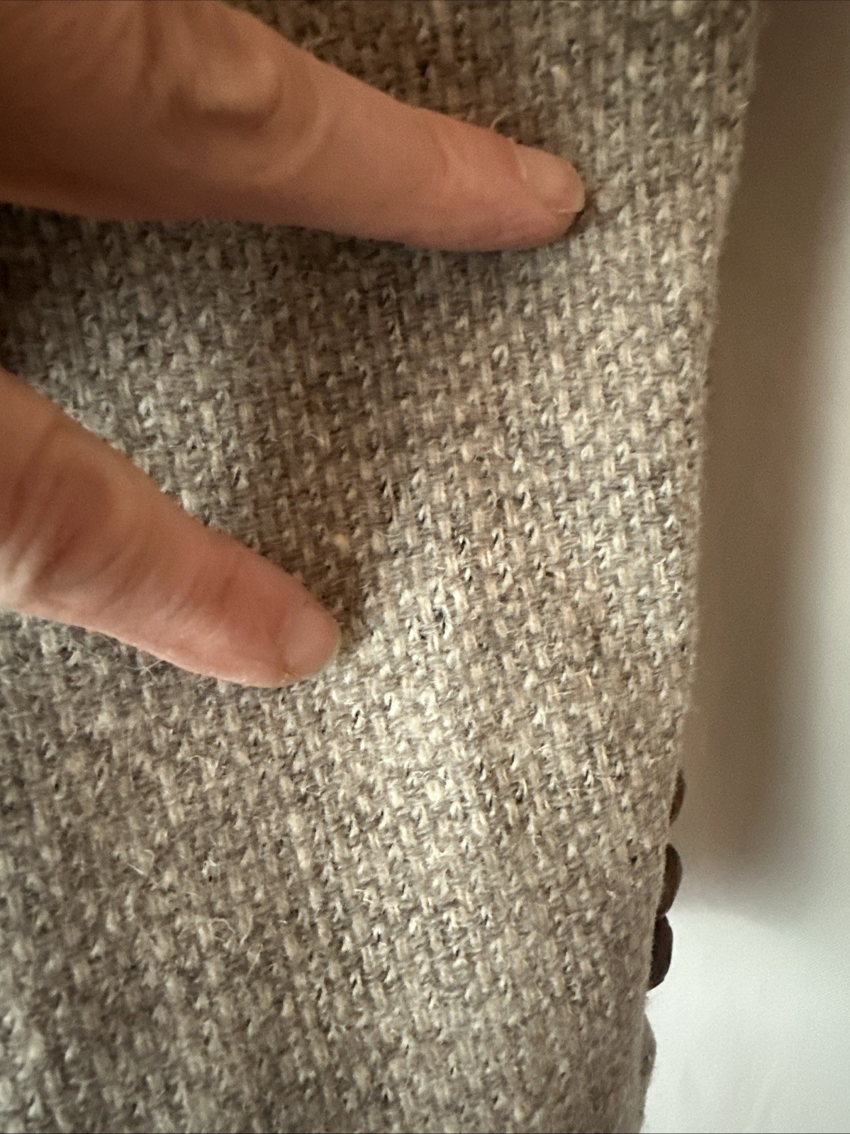 Vtg PENDLETON Tweed Wool Leather Patch Jacket Bla… - image 10