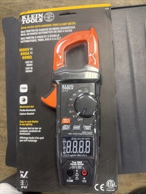 Klein Tools CL710 600A AC/DC Auto-Ranging Digital Pro Clamp Meter