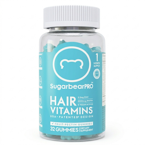 SugarBear Hair Vitamins Gummies 32 Count Total Biotin Formula. - Picture 4 of 5