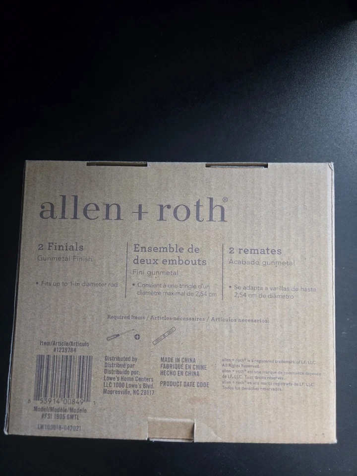 Paquete de 2 pistolas de metal Allen + Roth Finals Mix &Match #FS1-1905-GMTL Foto 2 de 2