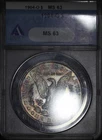 1904 O Morgan Dollar $1 - ANACS MS63 (Toned Reverse!!) Chipped Slab Top Cor #443