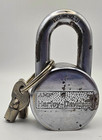 Vintage AMF Harley-Davidson Motorcycle Padlock Frame Lock Shovelhead WITH KEYS